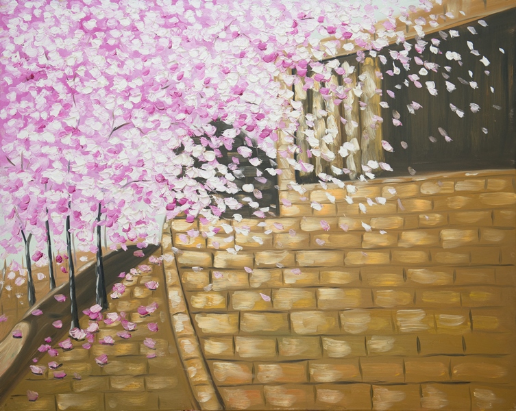 Tranh Sơn Dầu Bằng Lăng Tím